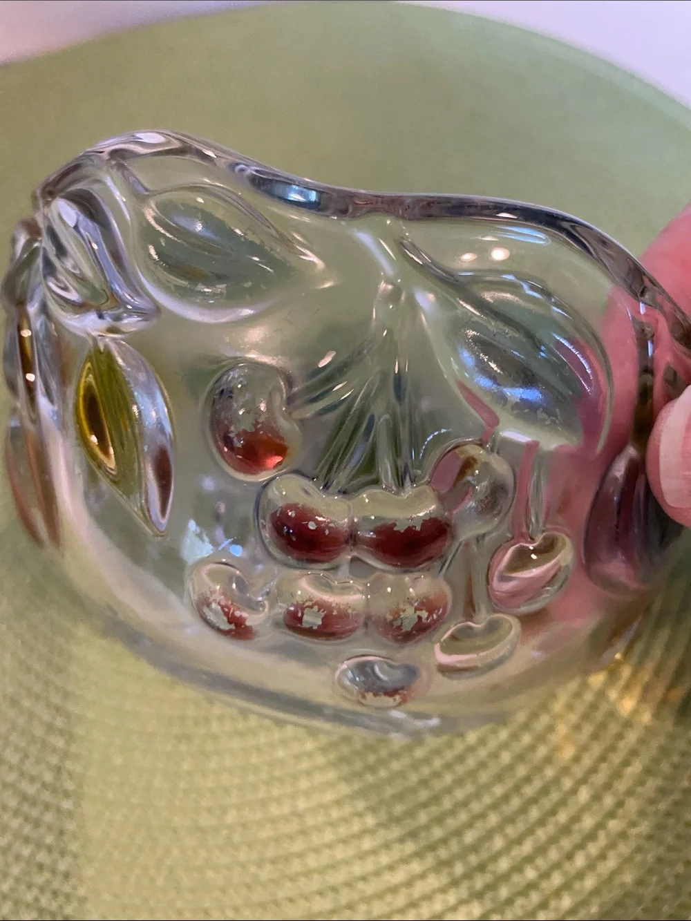 Vintage Mikasa Crystal Garden Harvest Bowl